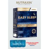 Nutraxin Easy Sleep (Sarı Kantaron-Kediotu-Çarkıfelek-Şerbetçiotu-Vişne Ekstreleri) 60 Tablet + Hap Kutusu Hediye