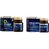 Nutraxin Folik Asit 400 Mcg 100 Tablet + D3 Vitamini 1000 Iu 120 Tablet