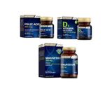 Nutraxin Folik Asit 400mcg + D3 1000ıu + Magnezyum (sitrat)250 Mg