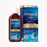 Nutraxin For Kids Omega-3 Cod Liver Oil Vitamin A + D 150 ml