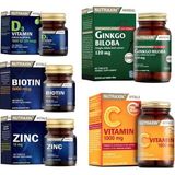 Nutraxin Ginkgo Biloba 60 Tablet + Biotin + C Vitamini +D3 Vitamini Ve Çinko Takviyesi