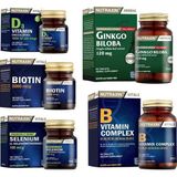 Nutraxin Ginkgo Biloba 60 Tablet + Biotin + Selenyum+ D3 Vitamini + B Vitamini 60 Tablet