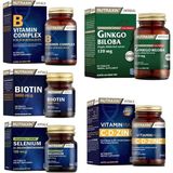 Nutraxin Ginkgo Biloba 60 Tablet+selenyum+biotin+vitamin Max(c,d,zinc)+b Vitamin Complex