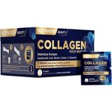 Nutraxin Gold Collagen Plus 10000 Mg Ananas Aromalı 30 Saşe C Vitamini İçeren Takviye - Beyaz