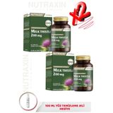 Nutraxin Herbal Milk Thistle 200mg 60 Tablet 2 ADET + 100ml Yüz Yıkama Jeli Hediye