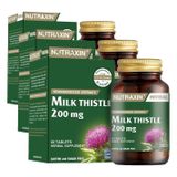 Nutraxin Herbal Milk Thistle 60 Tablet Takviye Edici Gıda (3 paketi)