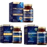 Nutraxin Hidrolize Hyaluronic Acid 30 Tablet+Vitamin Max(C ,d, Zinc)60 Tablet+Magnezyum 60 Tablet - --
