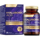 Nutraxin Hyaluronic Acid – Hyalüronik Asit, C Vitamini ve Astaksantin Içeren Cilt Destek Tableti – 30 Tablet - --