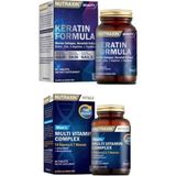 Nutraxin Keratin Formula 60 T. + Multivitamin&mineral Complex Men - Sade