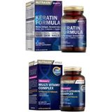 Nutraxin Keratin Formula 60 T. + Multivitamin&mineral Complex Women - Beyaz