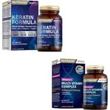 Nutraxin Keratin Formula 60 T. + Multivitamin&mineral Complex Women - Sade