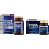 Nutraxin Keratin Formula 60 Tablet + Selenyum Takviyesi 100 Mcg 100 Tablet
