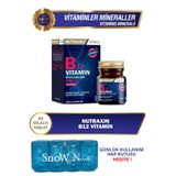 Nutraxin Kiraz Aromalı B12 Vitamini (methylcobalamin) 60 Tablet + Hap Kutusu Hediye