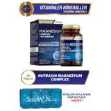 Nutraxin Magnesium Complex (Sitraat - Glisinat - Malat - Taurat - B6) 60 Tablet + Hap Kutusu Hediye