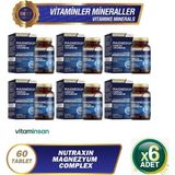 Nutraxin Magnesium Complex Vitamin B6 60 Tablet 6 Adet