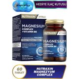 Nutraxin Magnezyum Complex 60 Tablet 125 mg Bisiglinat Taurat Malat Sitrat B6 Türkiye Menşeli