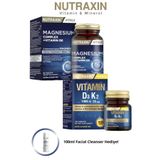 Nutraxin Magnezyum Complex 60 Tablet ve D3K2 Vitamini 120 Tablet İkili Avantaj Set + 100ml Jel Hediye