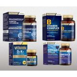 Nutraxin Magnezyum Complex + D3 K2 Tablet + Omega-3 2000mg + B Complex Premium Set 4'lü