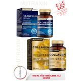 Nutraxin Magnezyum Complex+Vitamin B6 60 Tablet & Beauty Collagen Complex 90 Tablet+100 ML Jel HEDİYE