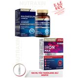 Nutraxin Magnezyum Complex+Vitamin B6 60 Tablet+Iron Max 30 Tablet+ 100 ML Jel HEDİYE