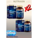 Nutraxin Mens Multi Vitamin Complex (14 Vitamin - 7 Mineral) 60 Tablet 2 ADET + Hap Kutusu Hediye