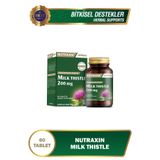 Nutraxin Milk Thistle 200 mg 60 Tablet | %80 Silimarin | Deve Dikeni Tohum Ekstresi