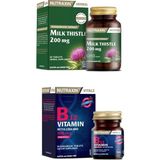 Nutraxin Milk Thistle 60 Tablet + B12 Vitamini 1000 mcg 60 Tablet