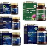 Nutraxin Milk Thistle 60 Tablet + Biotin + D3 Vitamini + Selenyum ve Magnezyum Takviyesi