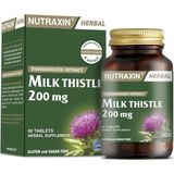 Nutraxin Milk Thistle 60 Tablet Vegan Kullanıma Uygun 80% Silimarin İçeren Takviye Edici Gıda