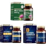 Nutraxin Milk Thistle 60 Tablet + Vitamin Max (C,d,zinc)60 Tablet + B Vitamini 60 Tablet