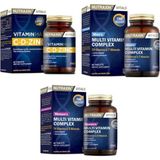 Nutraxin Multıvıtamın Kadın 60 Tablet+Multıvıtamın Erkek 60 Tablet+Vitamin Max 60 Tablet - Sade