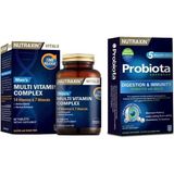 Nutraxin Multivitamin & Mineral Complex For Men 60 Tablet + Probiyotik Desteği 60 Tablet - Sade