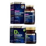 Nutraxin Multivitamin Mineral Kompleksi Kadınlara Özel 60 Tablet + D3 Vitamini 1000 Iu 120 Tablet - Sade