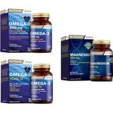 Nutraxin Omega 3 2000 Mg 60 Kapsül +Omega 3 +Coq-10(Koenzim) 60 Kapsül + Magnezyum 60 Tablet