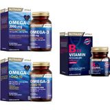 Nutraxin Omega 3 2000 Mg 60 Kapsül + Omega 3 +Coq-10(Koenzim)60 Kapsül + B12 1000 Mcg 60 Dilaltı Tablet