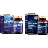 Nutraxin Omega 3 Balık Yağı 2000 Mg 60 Yumuşak Kapsül + 14 Vitamin 7 Mineral Içerikli Multivitamin Erkek 60 Tablet