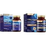 Nutraxin Omega 3 Balık Yağı 2000 Mg 60 Yumuşak Kapsül + Hidrolize 30 Tablet