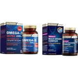 Nutraxin Omega-3 Ultra 2500 Mg Balık Yağı 30 Yumuşak Kapsül + 14 Vitamin 8 Mineral Içerikli Multivitamin ve Mineral Complex Kadın 60 Tablet