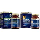 Nutraxin Plus Immun-S 1,3-1,6 Beta-Glukan 60 Tablet Takviye Edici Gıda ve Nutraxin B Complex Vitamin 60 Kapsül Takviye Edici Gıda