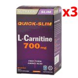 Nutraxin Quick Slim L-Carnitine 700 mg 3x60 Kapsül
