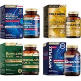 Nutraxin Takviye Seti Bromelain Forte 750 mg 60 Tablet + Collagen Beauty Complex 90 Tablet +Artroflex Hya-C-Iı 90 Tablet + B-One Formula 90 Tablet