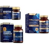 Nutraxin Takviyesi 1050 mg 30 Tablet + B Vitamin Complex 60 Tablet + Biotin 5000 Mcg 30 Tablet