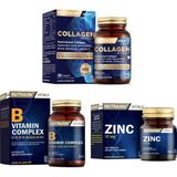 Nutraxin Takviyesi 30 Tablet + B Vitamin Complex 60 Tablet + (Zinc) Çinko Takviyesi 15 Mg 100 Tablet