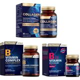 Nutraxin Takviyesi 30 Tablet + B12 Vitamini 60 Dilaltı Tableti + B Vitamin Complex 60 Tablet - --