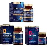 Nutraxin Takviyesi 30 Tablet + B12 Vitamini 60 Dilaltı Tableti + B Vitamin Complex 60 Tablet - Sade