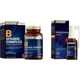Nutraxin Vitals B Vitamin Complex 60 Tablet + Propolis Spray 30 ml