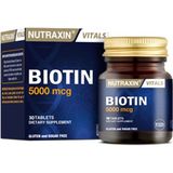Nutraxin Vitals Biotin 30 Tablet Magnezyum Stearat İçerir Yetişkin Kullanıcılar İçin - --