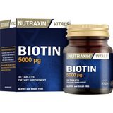 Nutraxin Vitals Biotin 5000 Mcg 30 Tablet Takviye Edici