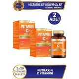 Nutraxin Vitamin C 500 Mg 30 Çiğneme Tablet 2 Adet - Aromasız