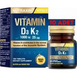 Nutraxin Vitamin D3 K2 10x120 Tablet